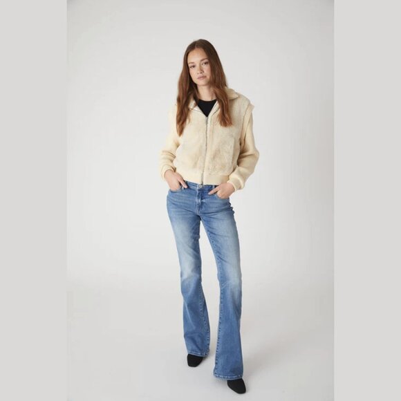 NEW Blank NYC - Size S, Mixed Media Faux Fur Bomber Jacket - Daydreamer - Picture 7 of 9